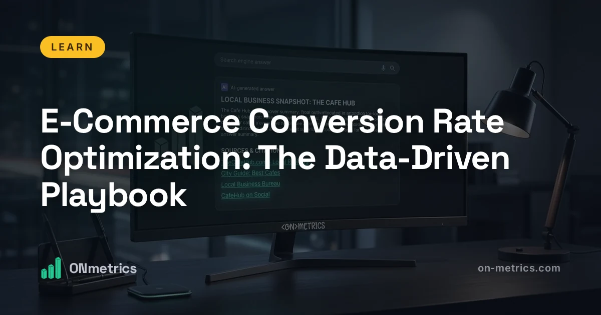 E-Commerce Conversion Rate Optimization: The Data-Driven Playbook