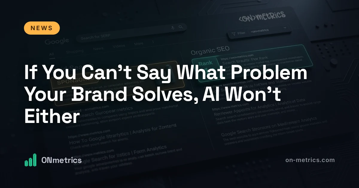 If You Can't Say What Problem Your Brand Solves, AI Won't Either