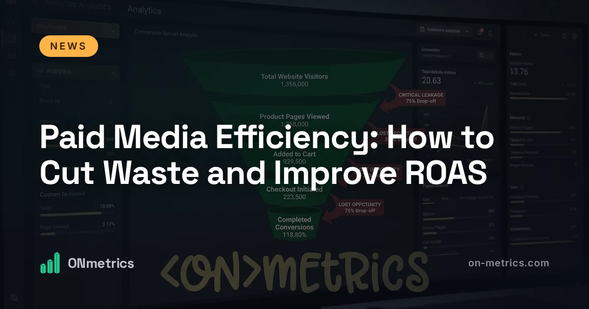 Paid Media Efficiency: How to Cut Waste and Improve ROAS